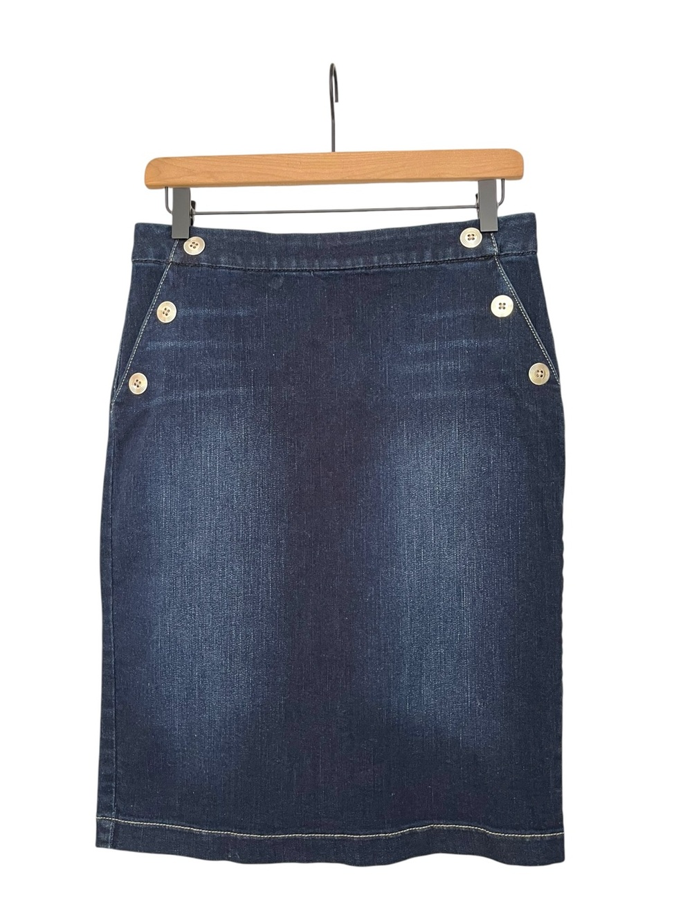White House Black Market denim skirt